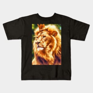 Lion with Crown Kids T-Shirt